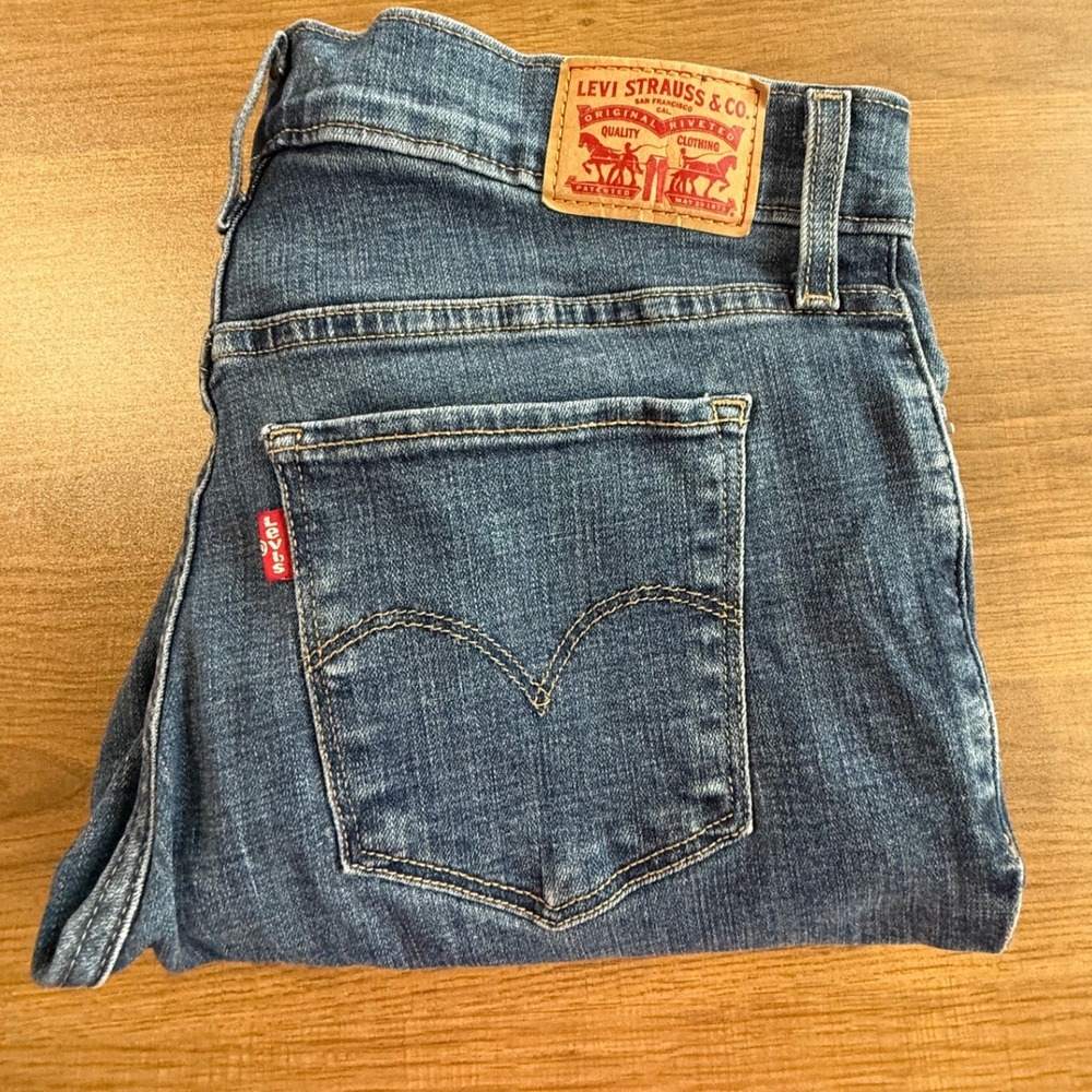 Levi Strauss Co 311 Shaping Skinny Jeans Women Blue Denim Size 28